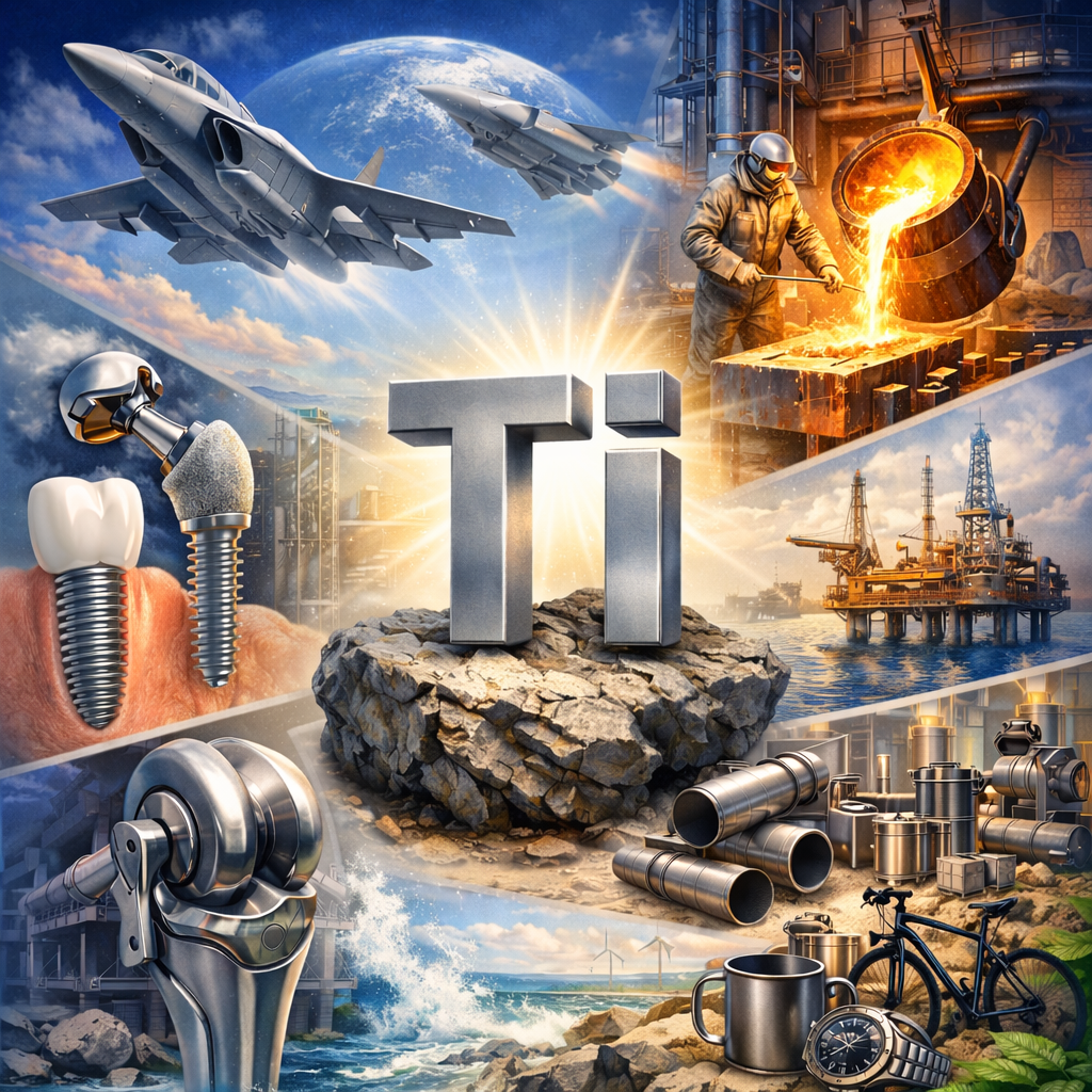 التيتانيوم: معدن يجمع بين الخفة والقوة